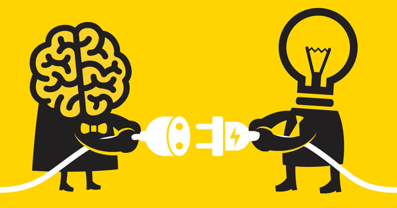 education vs knowledge illustration