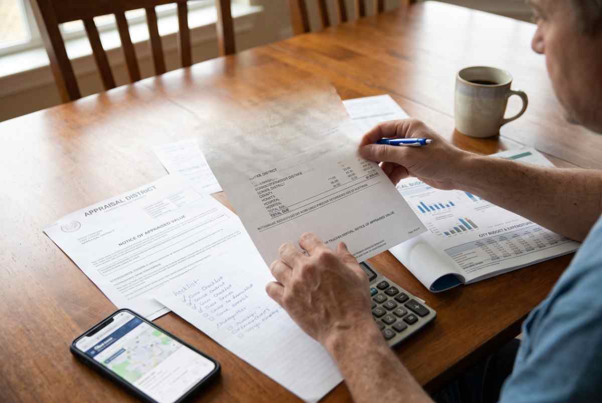Sample Texas property tax bill